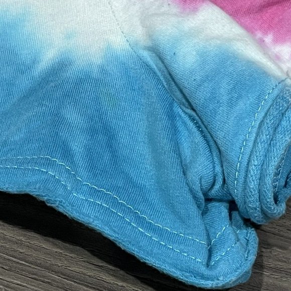 Disney Parks Rainbow Tie Dye Short Mickey Shorts Women Large - Picture 14 of 16